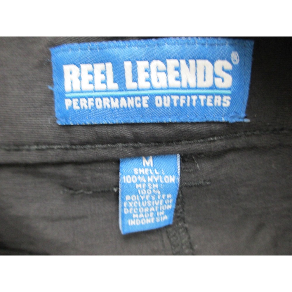 Reel Legends Shorts Mens Medium Black Cargo Lightweight Fishing Fisherman* - Picture 11 of 11